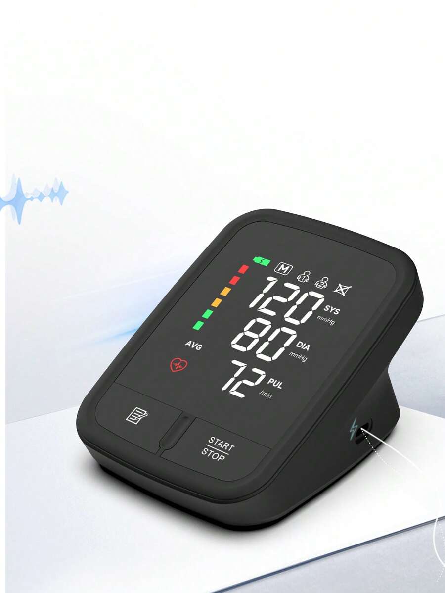 Rechargeable Arm Blood Pressure Monitor – Digital LED, Adult Cuff 22-32cm