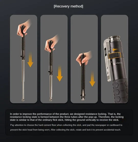 Car-mounted Automatic Spring Baton: Legal Self-Defense