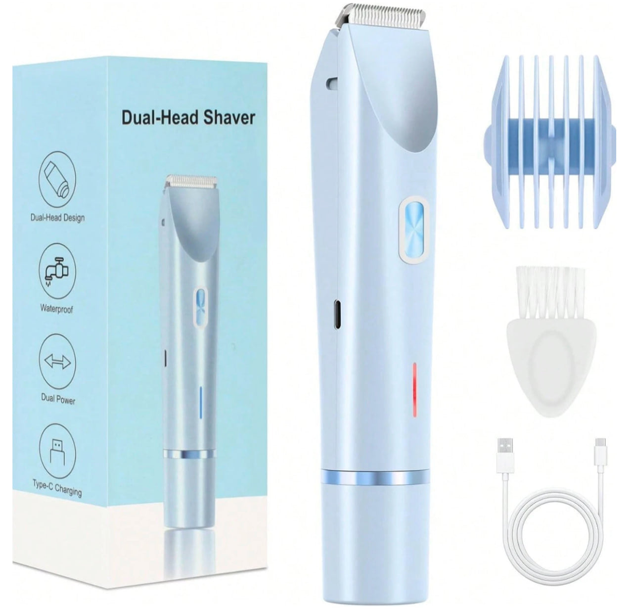 2-in-1 Women’s Bikini Trimmer – Smooth, Safe & Waterproof