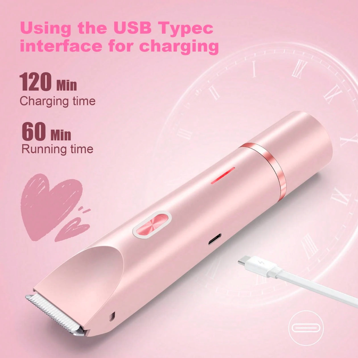 2-in-1 Women’s Bikini Trimmer – Smooth, Safe & Waterproof