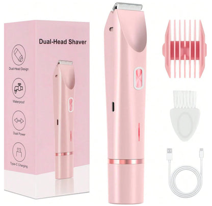 2-in-1 Women’s Bikini Trimmer – Smooth, Safe & Waterproof